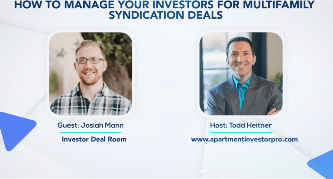 AIP 010: How to Manage Your Investors for Multifamily Syndication Deals-Josiah Mann