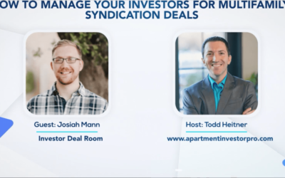 AIP 010: How to Manage Your Investors for Multifamily Syndication Deals-Josiah Mann